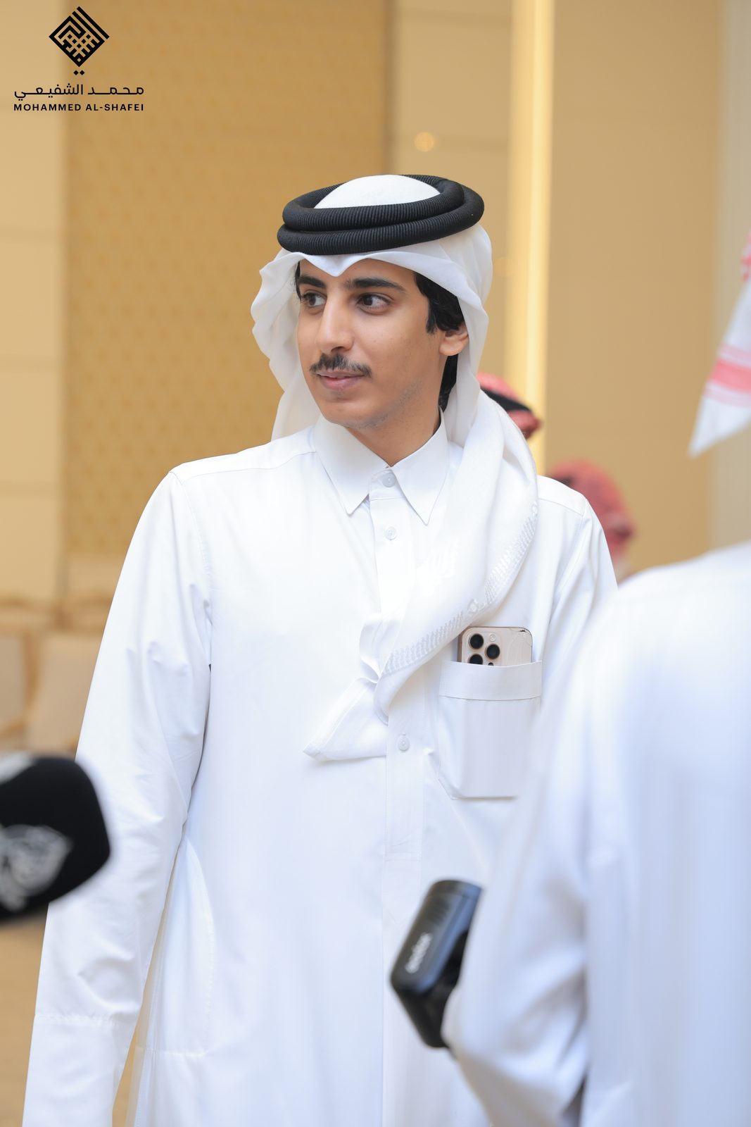 محمد الشفيعي أثناء التصوير بمعداته الاحترافية